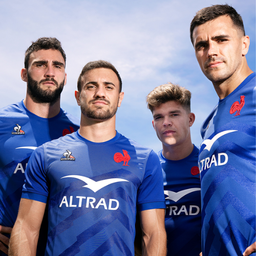 Camisas da equipa francesa de râguebi