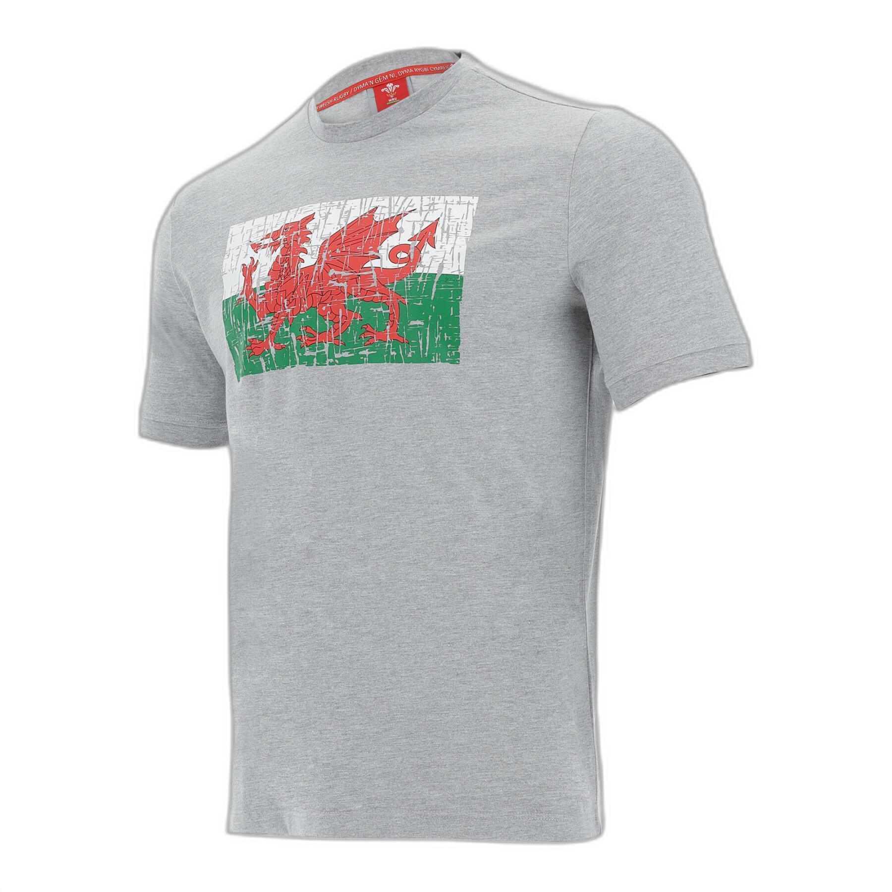 T-shirt algodão Pays de Galles Rugby XV 2020/21
