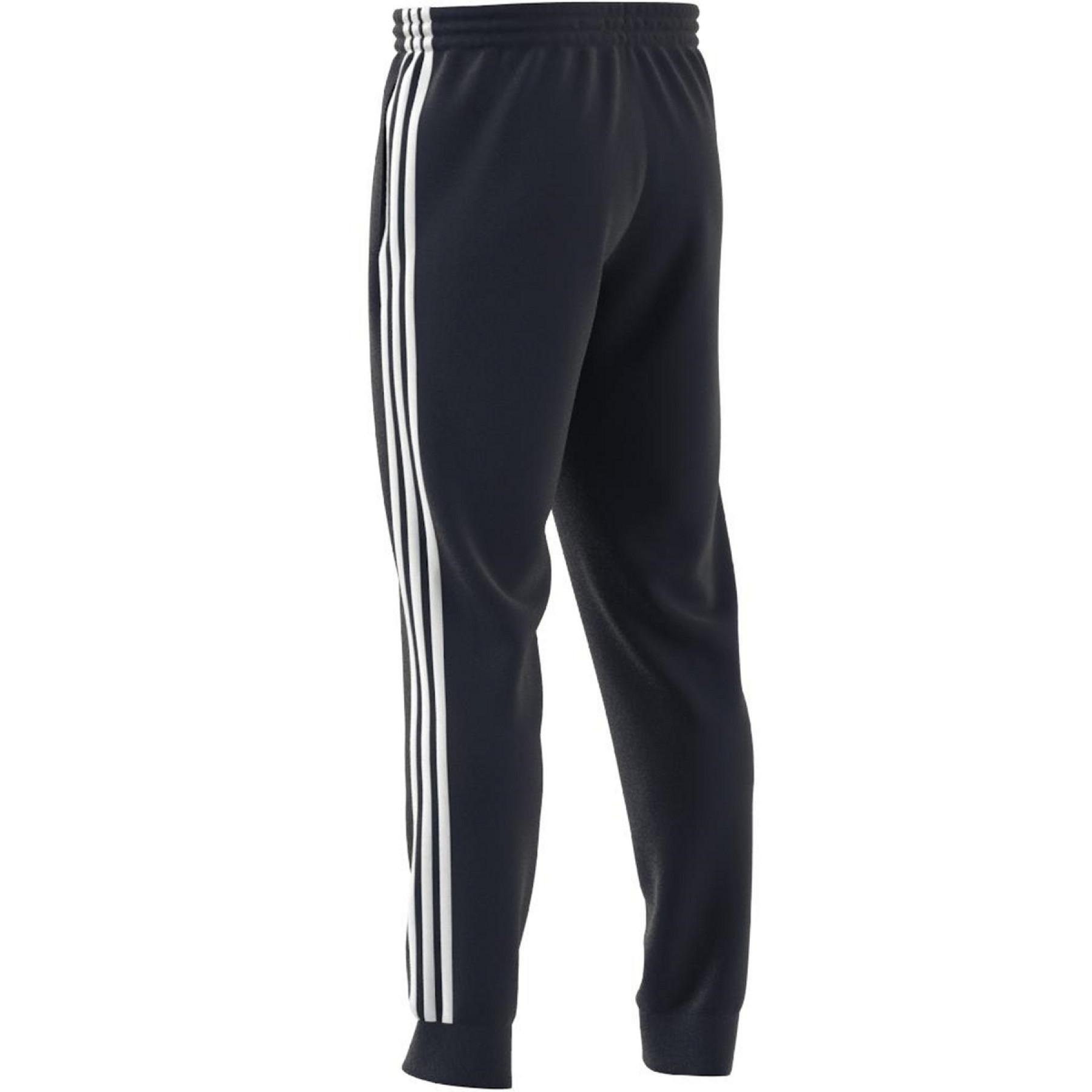 Calças adidas Essentials French Terry Tapered Cuff 3-Bandes