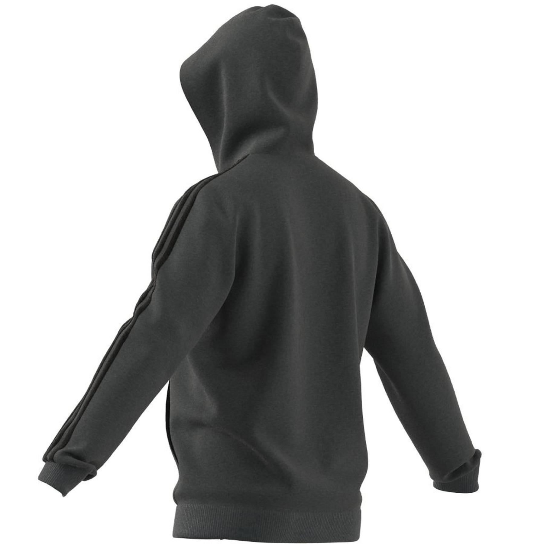Camisola com capuz adidas Essentials Fleece 3-Bandes Full-Zip