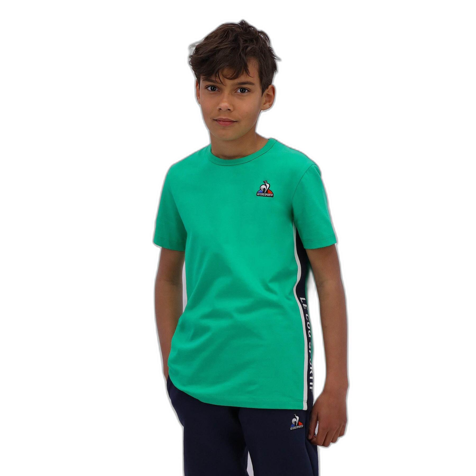 T-shirt de criança Le Coq Sportif Bat N°1