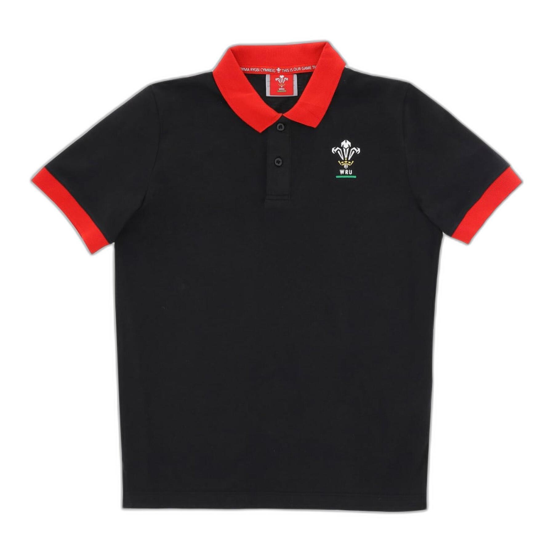 Camisa pólo infantil Pays de Galles Rugby XV Merch CA LF