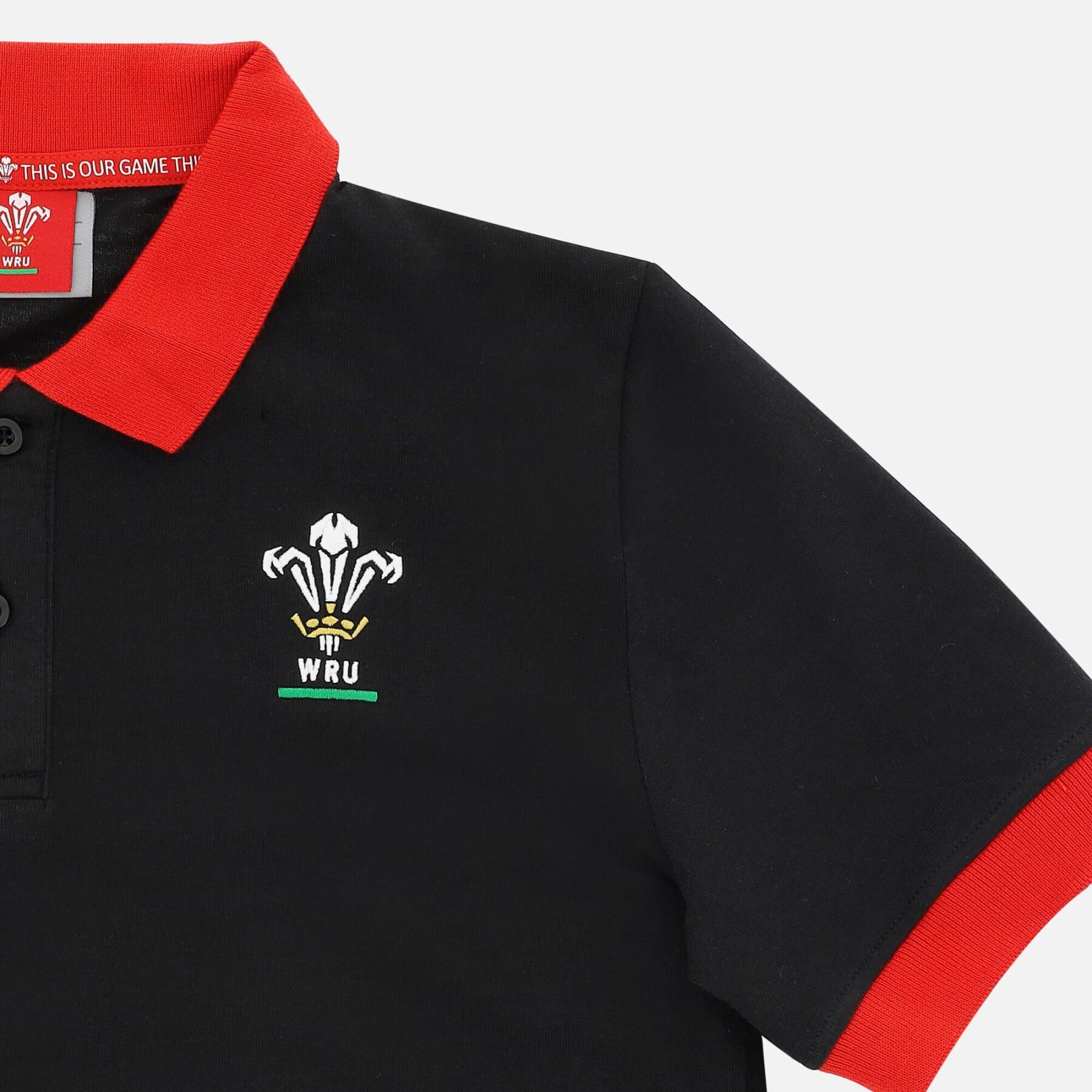 Camisa pólo infantil Pays de Galles Rugby XV Merch CA LF
