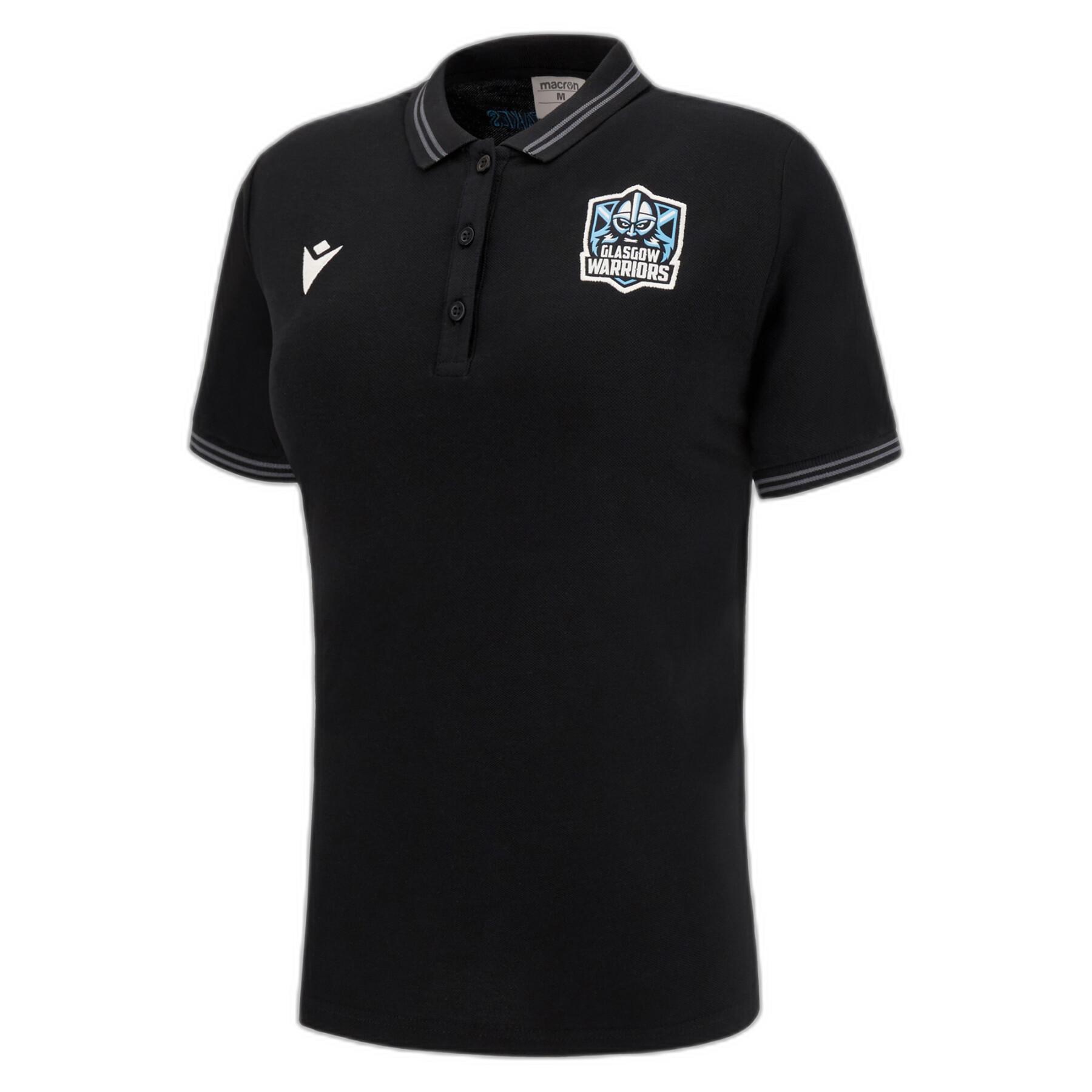 Camisa pólo de algodão feminino Glasgow Warriors 2022/23