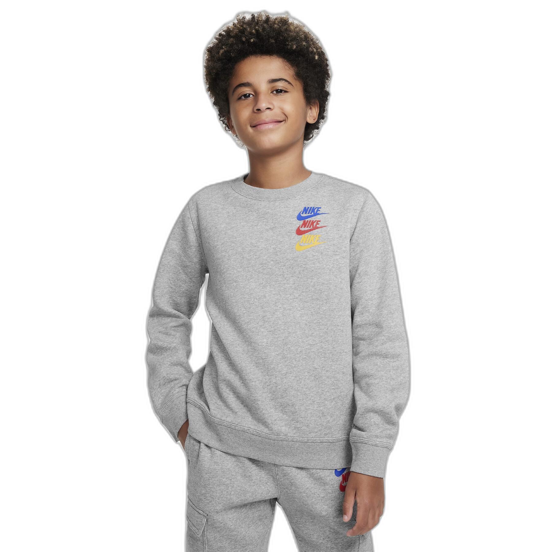 Sweatshirt pescoço redondo da criança Nike Standard Issue Fleece BB