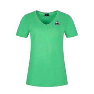 T-shirt de pescoço em v das mulheres Le Coq Sportif ESS N°2