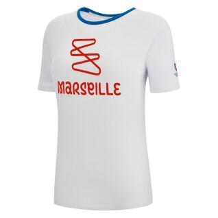 T-shirt de polycotton feminino Macron RWC France 2023 Marseille
