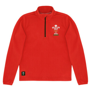 Camisola para criança com fecho de correr de 1/4 Pays de Galles Rugby XV Merch CA