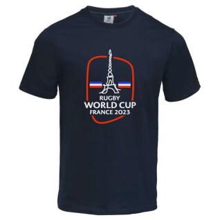T-shirt da Taça do Mundo de Rugby france 2023 torre eiffel