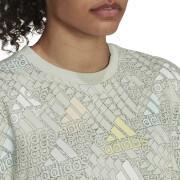 T-shirt com logótipo multicolor da mulher adidas Essentials Boyfriend