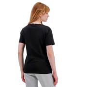 T-shirt de manga curta em V das mulheres Le Coq Sportif Ess Col V N°1