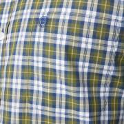 Camisa quadriculada de manga comprida Serge Blanco